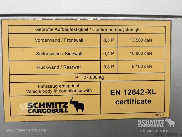 Atvērta puspiekabe ar tentu Schmitz Cargobull Semitrailer Curtainsider Standard