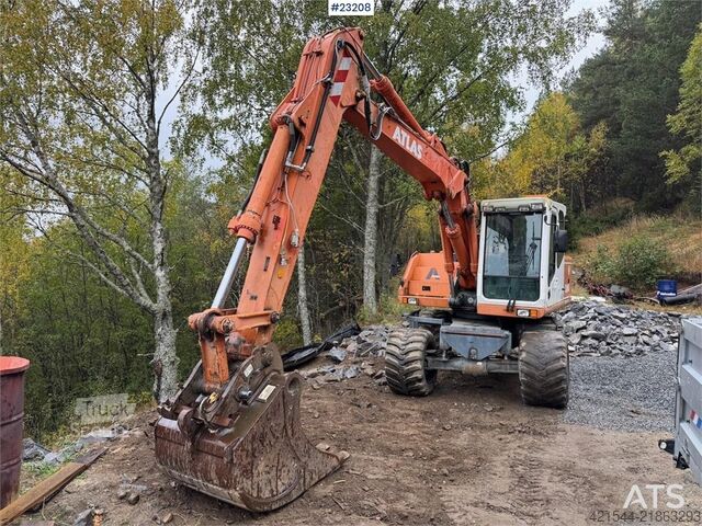 Gravemaskin på hjul Atlas 1304 w/ 1 backhoe bucket Low Hours!