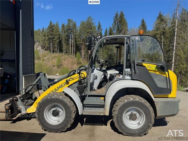 Wheel loader Kramer 5055E Wheel Loader with plow, pallet forks and 2 b