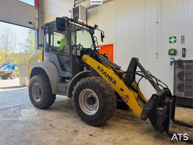 رافعة التحميل Kramer 5055E Wheel Loader with plow, pallet forks and 2 b