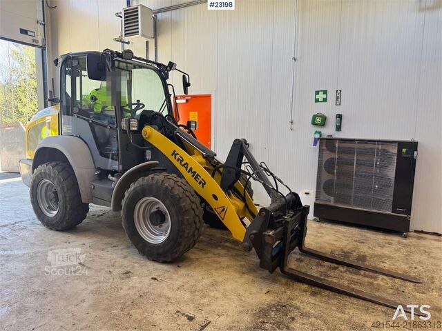 رافعة التحميل Kramer 5055E Wheel Loader with plow, pallet forks and 2 b