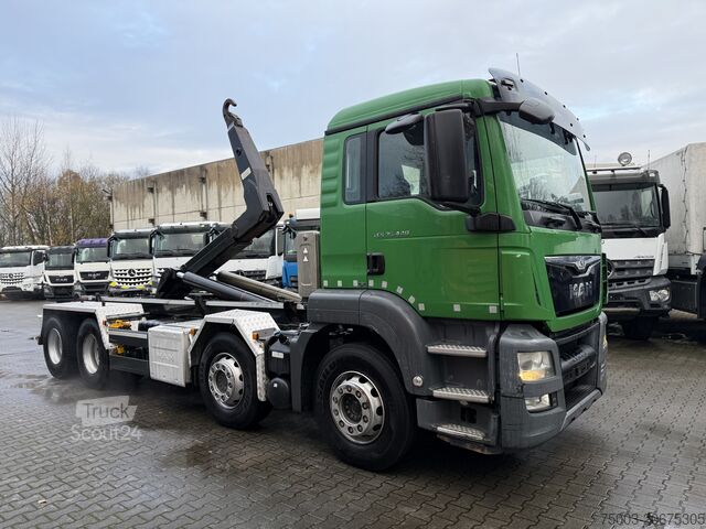 Billenő teherautó MAN TGS 35.440 8X4 BB VDL Haken