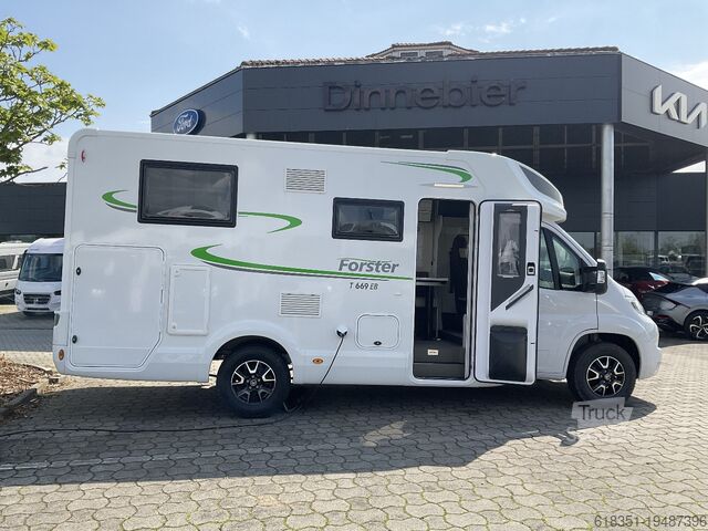 Half-integraal camper FORSTER T 669 EB, Fahrradträger, Markise, Radio DAB+