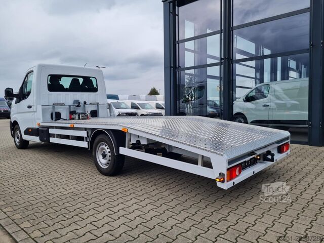 Car carrier van Renault Master 35 Autotransporter SEILW. AHK Automatik