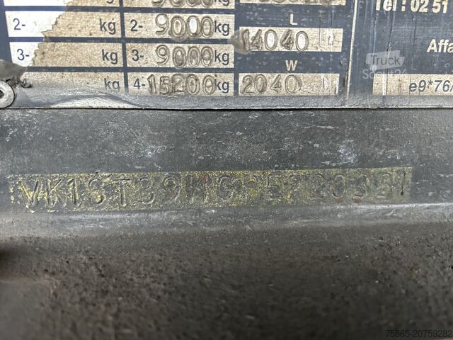 Kayar brandalar Samro ST39WGPE / Curtainside Trailer / BPW Disk / APK...