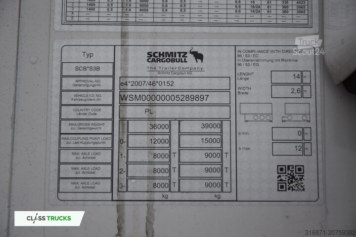 Polpriklopnik za prevoz hladilnikov SCHMITZ CARGOBULL SKO FP 60 ThermoKing SLXi 300