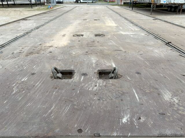 Plateforme porte-caisses amovibles Wecon Plattform mittig+außen Zurringe verzinkt