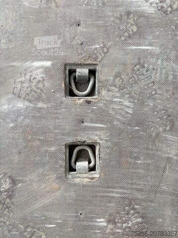 Plateforme porte-caisses amovibles Wecon Plattform mittig+außen Zurringe verzinkt