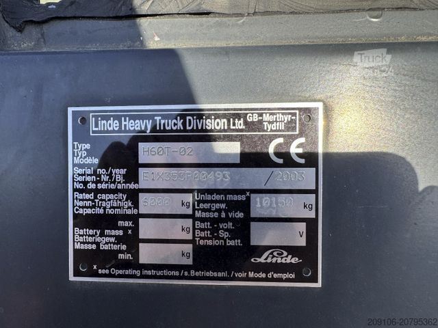 Priekinis krautuvas LINDE H60T-02 Seitenschieber duplex