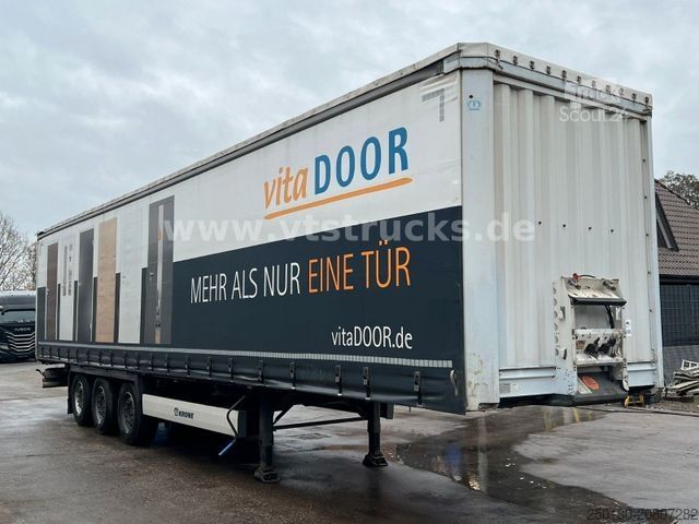 Semiremorcă deschisă cu prelată KRONE SD Pritsche+Plane Auflieger, Edscha, Coil-Mulde