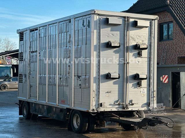 Atrelado de transporte de cavalos Bannas AT 18/71 3-Stock Viehtransporter