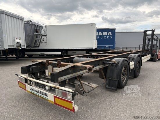 Rimorchio con telaio KRONE ZZ/DC07 TANDEM-LAFETTE, STANDARD,   BPW-ACHSEN, HECKABSTüTZUNG