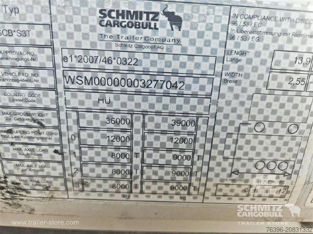 Semirimorchio con telone Schmitz Cargobull Semitrailer Curtainsider Mega