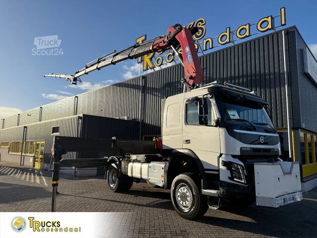 Camion-grue Volvo FMX 500 + 4x4 + HMF 4020 4x + JIB 4x 30 METER +...
