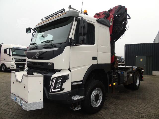 Camion-grue Volvo FMX 500 + 4x4 + HMF 4020 4x + JIB 4x 30 METER +...