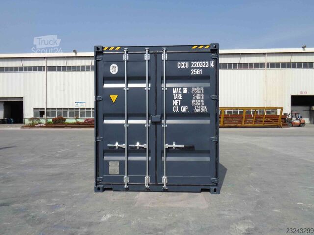  20 Fuß High Cube Container / Lager Seecontainer / RAL 9005 Tiefschwarz