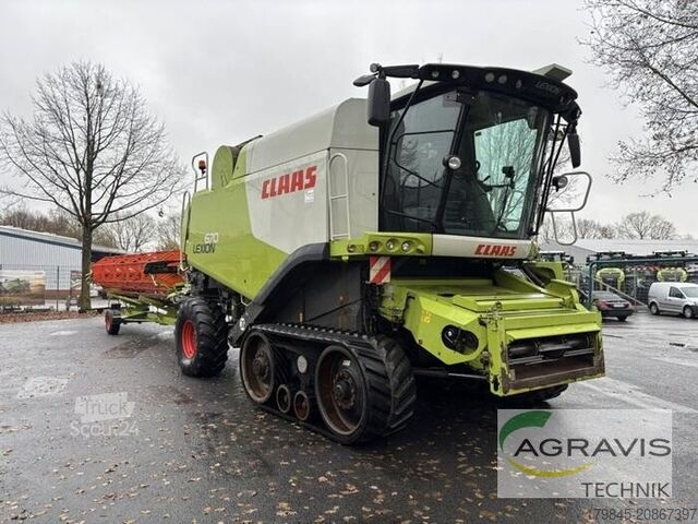 Maaidorser Claas LEXION 670 TERRA TRAC + SW V750 + TW