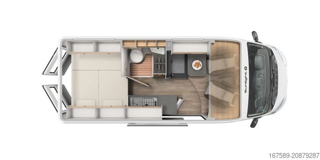Avtodom SUNLIGHT Cliff 600, Autom,REMIS,6E,Markise,90l,AKTION