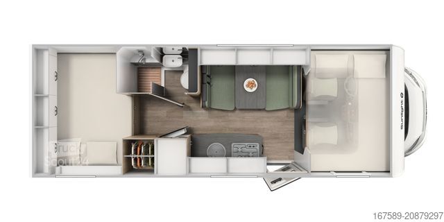 Autocaravana con alcoba SUNLIGHT A 70, Autom,Markise,Fahrradträger,6 Pers.,AKTION
