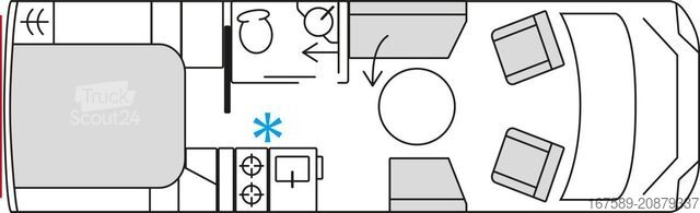 Polintegriran avtodom BÜRSTNER Signature SFT 7.4, Alde,Lithium,Navi,Sat,TV,AHK