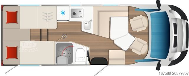 Polintegriran avtodom BÜRSTNER Campeo TD 690 G, Navi,Safety/Winter Paket,SCU