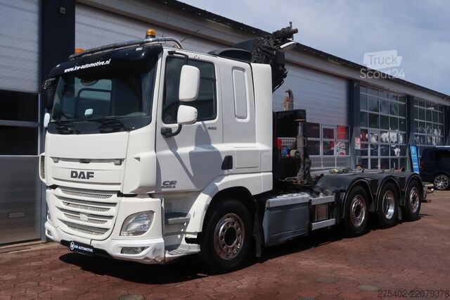 Sistema de braço de gancho DAF CF 440 8X2*6/ FULL AIR/ HMF CRANE 2620/ JOAB HO...