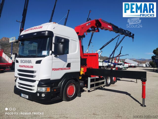 Camión grúa SCANIA R 450 6X2 GRUA CAJA FIJA - BDF EURO 6