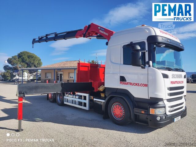 Camión grúa SCANIA R 450 6X2 GRUA CAJA FIJA - BDF EURO 6