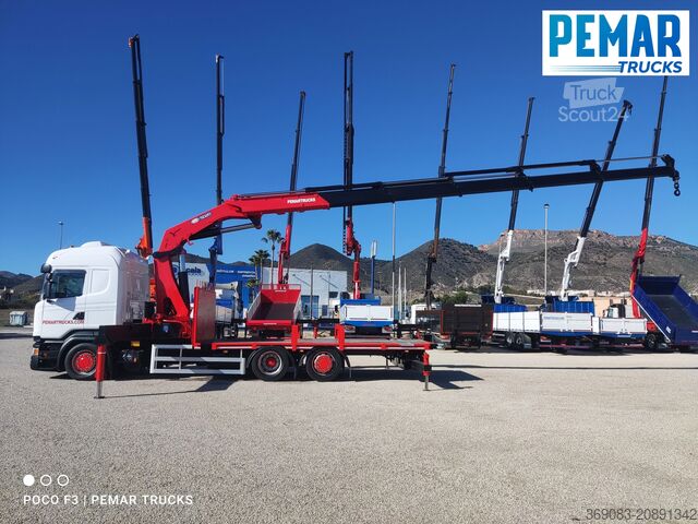 Camión grúa SCANIA R 450 6X2 GRUA CAJA FIJA - BDF EURO 6