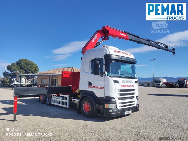 Camión grúa SCANIA R 450 6X2 GRUA CAJA FIJA - BDF EURO 6