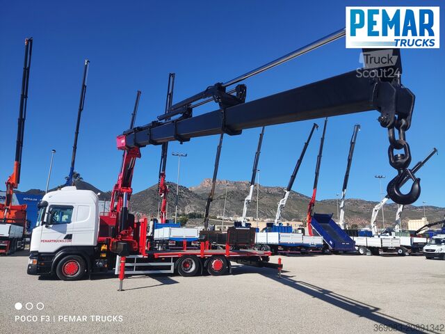 Camión grúa SCANIA R 450 6X2 GRUA CAJA FIJA - BDF EURO 6