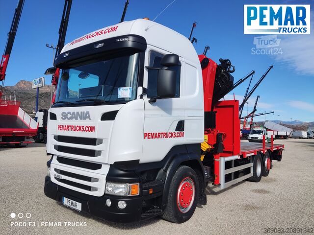 Camión grúa SCANIA R 450 6X2 GRUA CAJA FIJA - BDF EURO 6