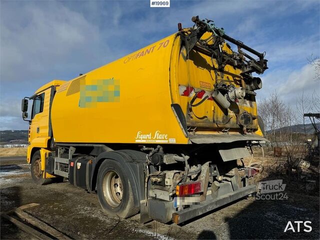 Gatusopmaskin MAN 18.313 Sweeper w/ Bucher Optifant 70 superconstruc