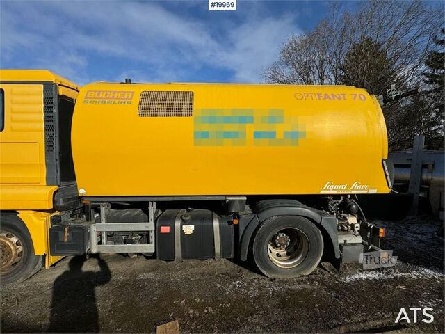 Gatusopmaskin MAN 18.313 Sweeper w/ Bucher Optifant 70 superconstruc