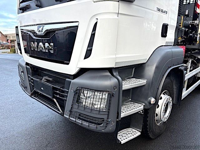 Φορτηγό γερανός roll-off MAN TGS 33.470BL-KRANCONTAINER!!-FUNK-TOPZUSTAND