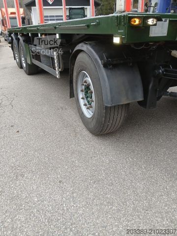 Remorque à grumes SCHWARZMÜLLER PLATEAUANHÄNGER/MIT EX-TE RUNGEN/TOP