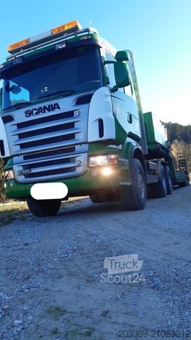 Camion forestier SCANIA R620/V8 & RANCKE WOOD PROCESSOR TRAILER