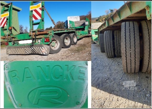 Низкорамный полуприцеп  RANCKE/WOODPROCESSOR TRAILER/3-LENKA./AUSZIEHBAR