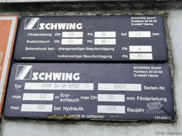 Autopompa per calcestruzzo MERCEDES-BENZ Actros 2632 6x4 Betonpumpe Schwing 24m