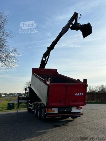 Tipper with crane Volvo FM 430 !!8X4 TRIPLE!! EURO6!! Z-KRAAN!!/KIPPER!...