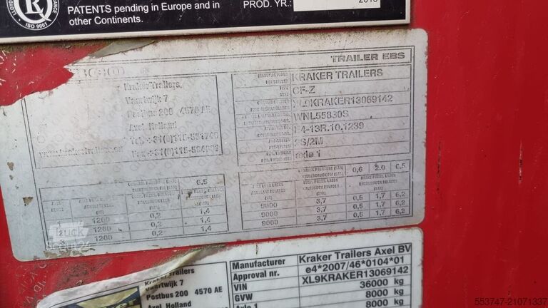 Walking floor Kraker CF 500 SL-C