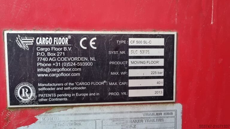 Walking floor Kraker CF 500 SL-C