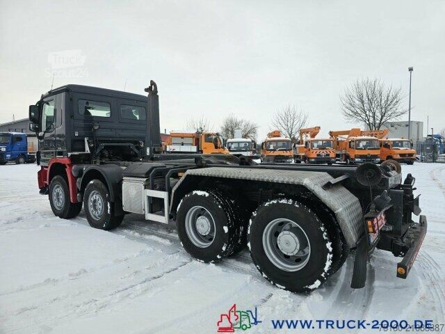 Haakarm vrachtwagen Mercedes-Benz Actros 3244 8x4 Meiller 30t.7m Container Blatt