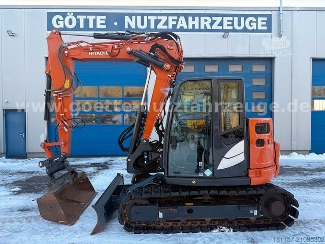 Minigraafmachine HITACHI ZX85USB-6*Verstellausleger*Pads*Tilt*Klima*Kamer