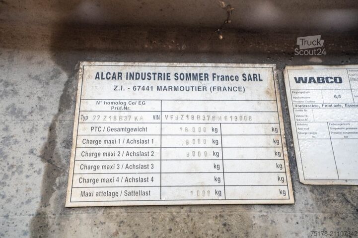 Système BDF ALCAR PORTE CONTAINER AMOVIBLE