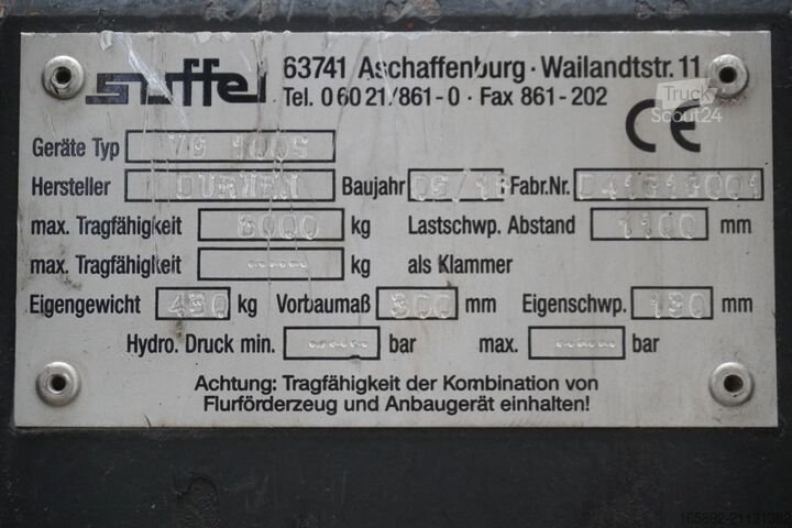 Fork clamp AURAMO BOLZONI-AURAMOlll AR-45RHO - 15 Breite:1200mm