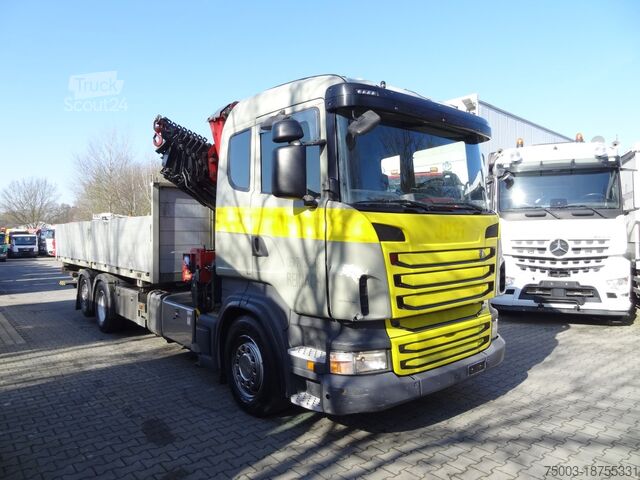 Кран-манипулятор на шасси грузовика Scania R440 6X2*4 Kran HMF 3000 bis 30 Meter