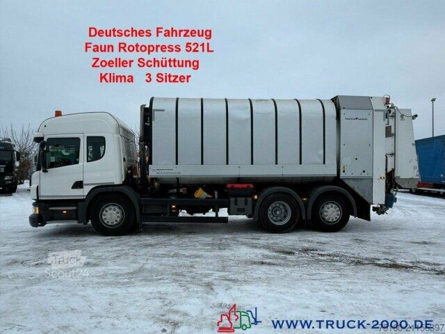 Garbage truck Scania P320 Faun Rotopress 521L Zoeller 1.1 Schüttung