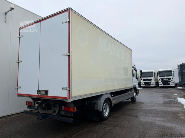 LKW mit Kofferaufbau MERCEDES-BENZ 1218 L Atego Fahrschule 7-Sitzer Koffer 2x AHK
