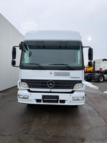 LKW mit Kofferaufbau MERCEDES-BENZ 1218 L Atego Fahrschule 7-Sitzer Koffer 2x AHK